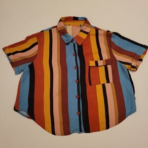 Colorful Striped Vintage Shirt